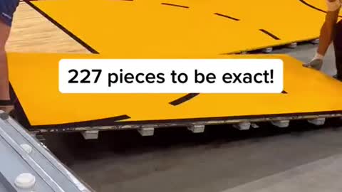 Did you know an NBA court is made up of individual pieces?