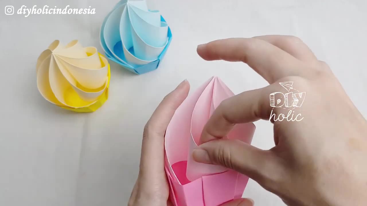 Easy Origami Cupcake Paper Ideas