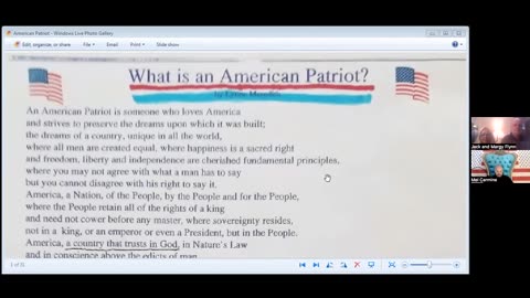 1americafirst.org Learn the Constitution Class Day Nine