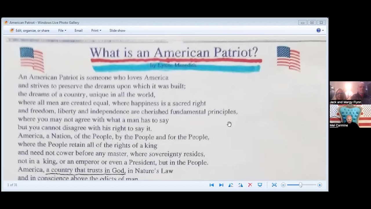 1americafirst.org Learn the Constitution Class Day Nine