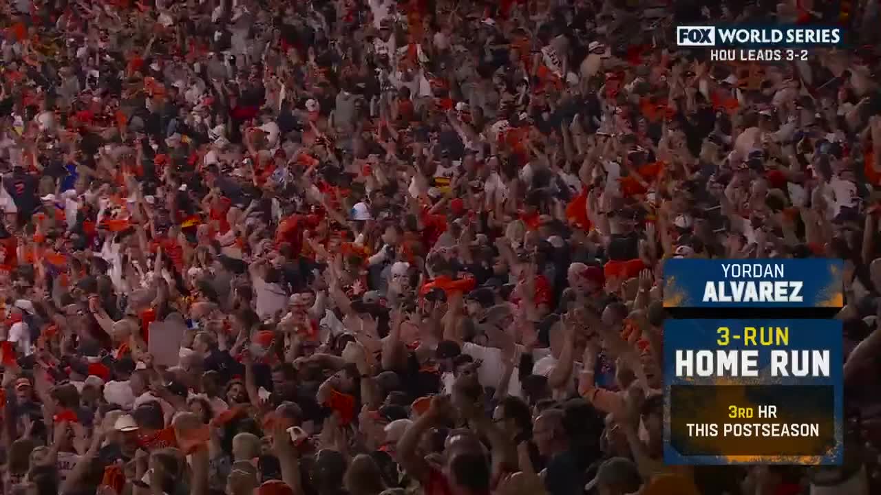 450 FOR THE LEAD!! Yordan Alvarez crushes a MASSIVE World Series homer!
