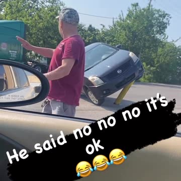 Drunk man says everything is ok