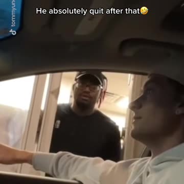 He said not my problem #fyp #drivethru #prank #funny