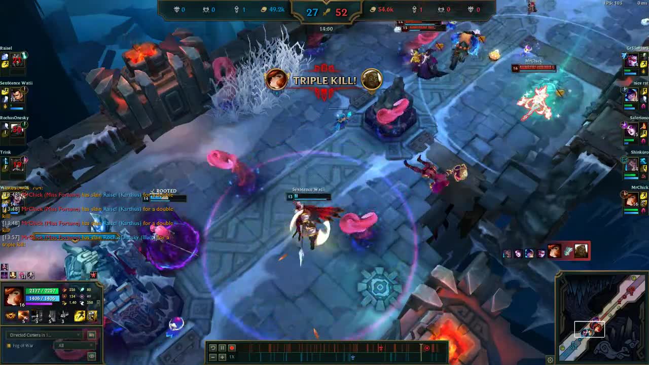 LOL ARAM Miss Fortune Penta Kill