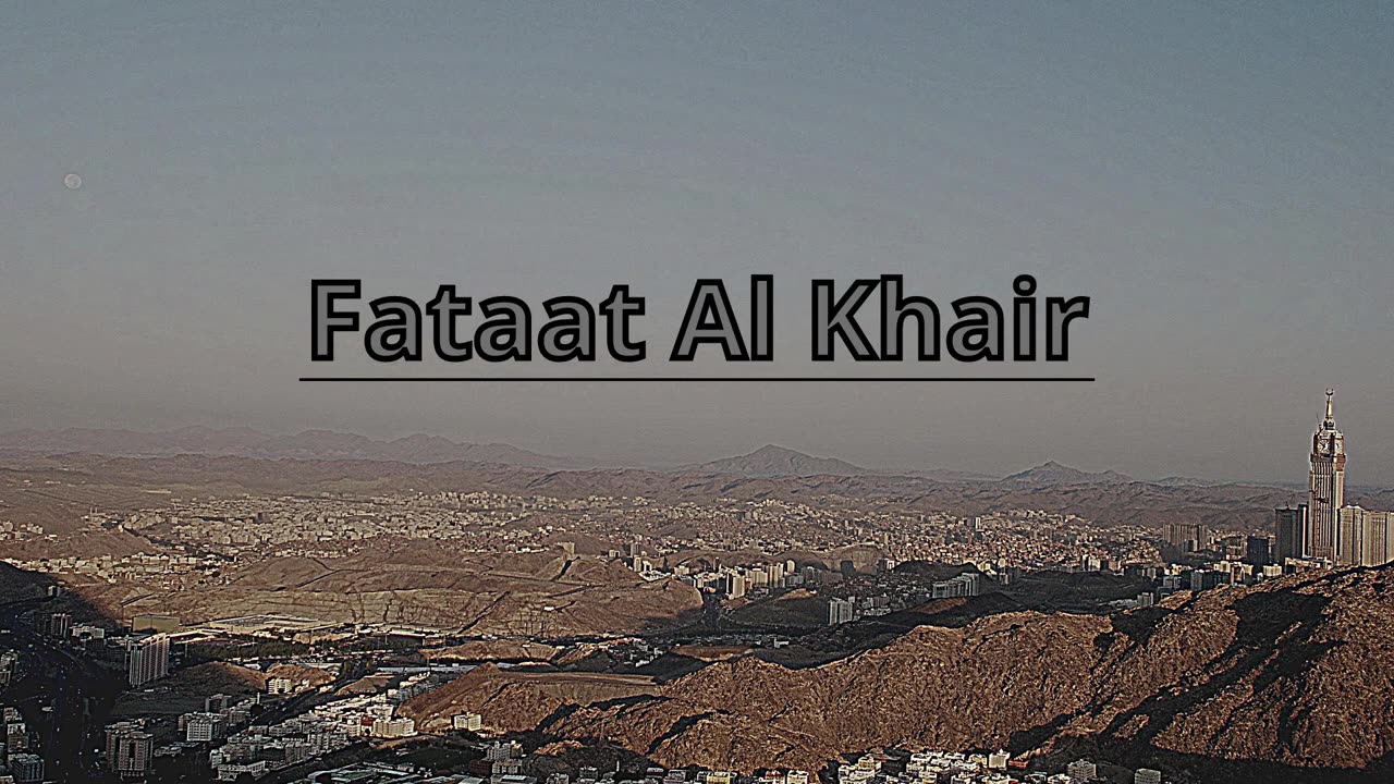 Fataat Al Khair (sped up) Vocals Only!