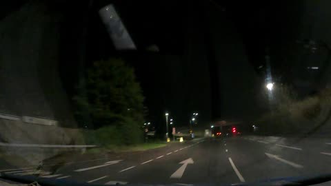 Night driving. Finding a fort in Devon. Speedlapse GoPro March 2023