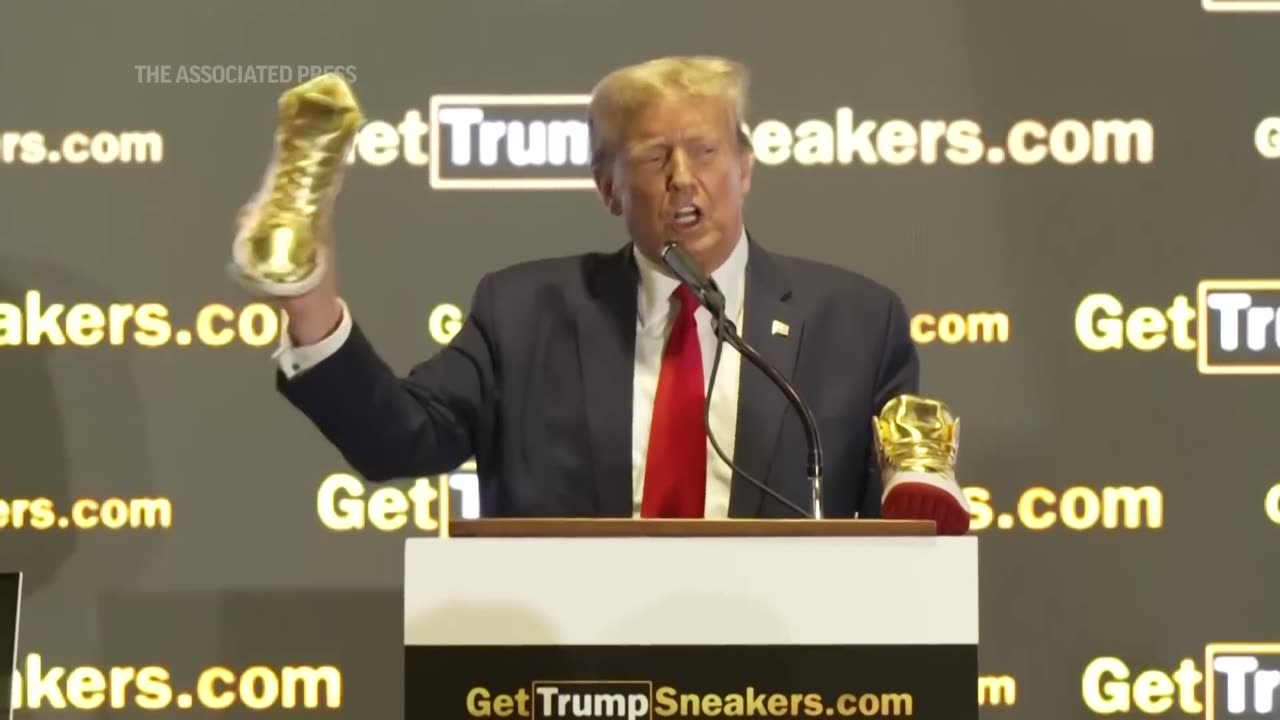 Trump unveils $399 branded shoes at 'Sneaker Con'