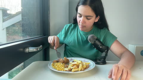 Scampi And Chips mukbang | ASMR