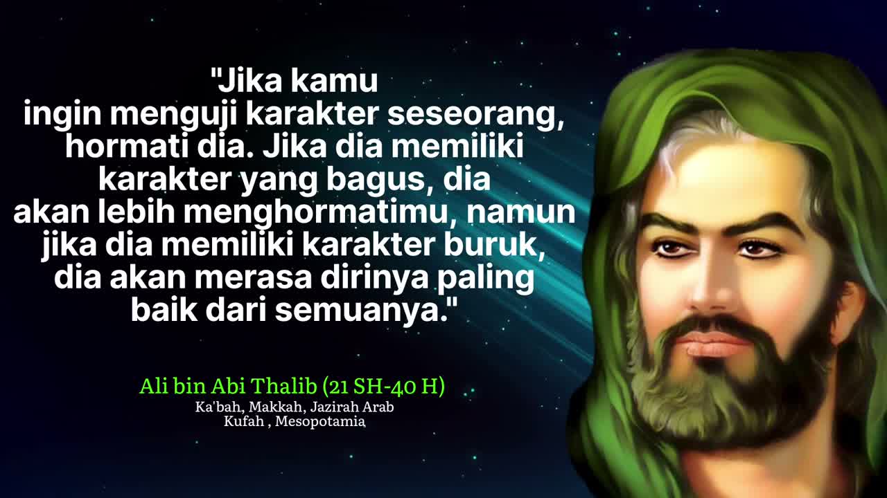 Word Amazing form Ali bin Abi Thalib