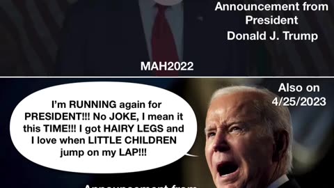 President Trumps Message/ Biden runs for President again!!!