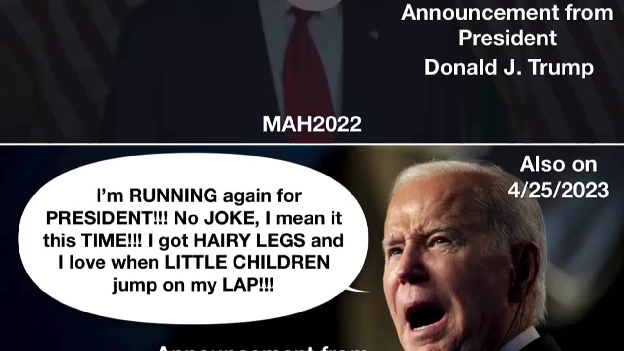 President Trumps Message/ Biden runs for President again!!!