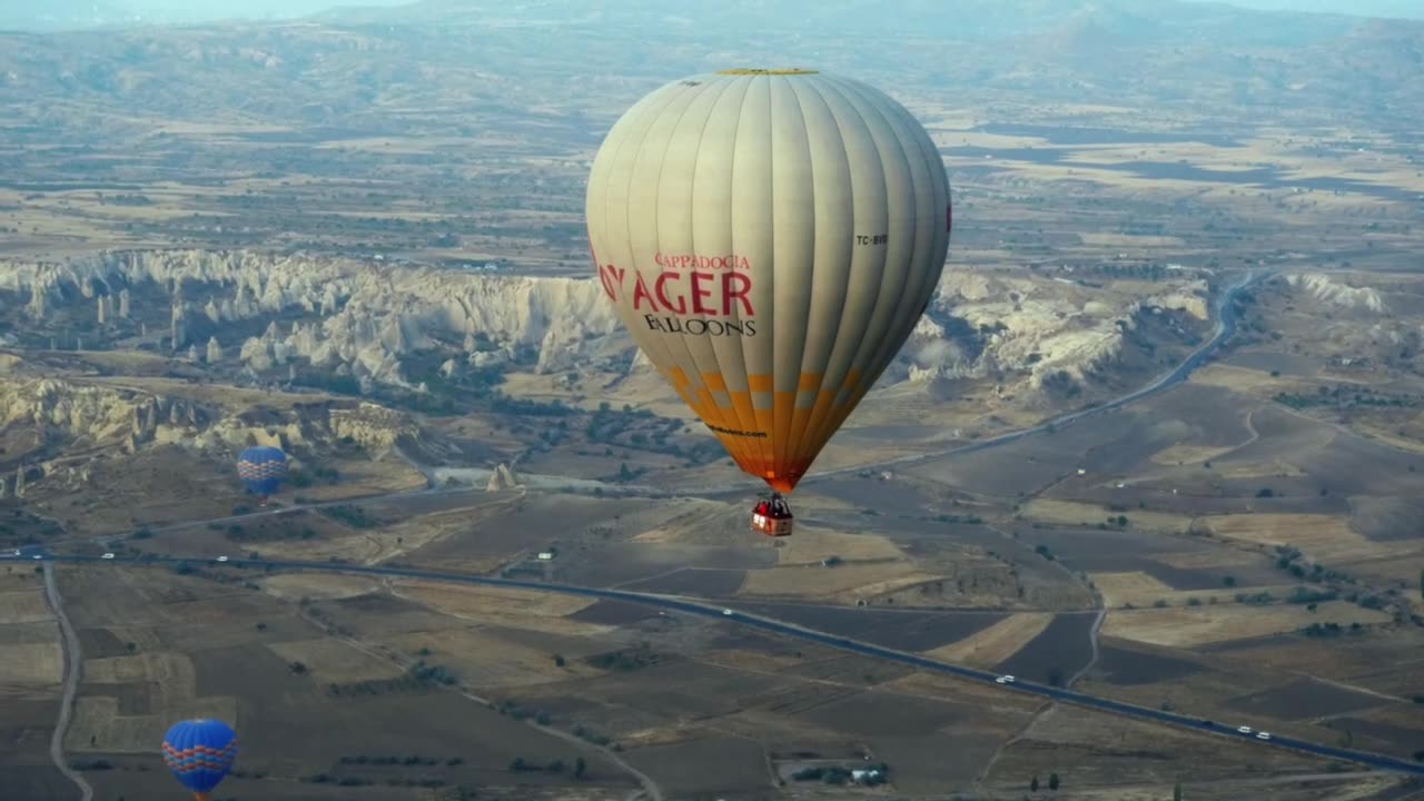 The hot air balloons