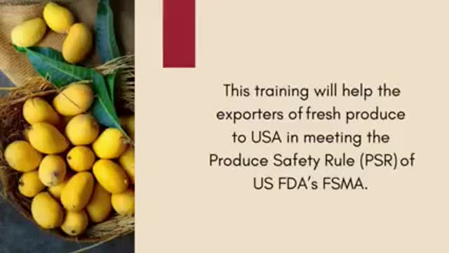 Produce Safety Alliance Grower Training Course