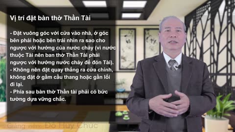 Bài 14. CÁCH THỜ CÚNG THẦN TÀI PHẦN 1