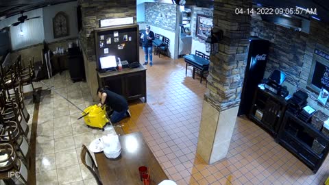 Mop Bucket Collapses After Hard Push