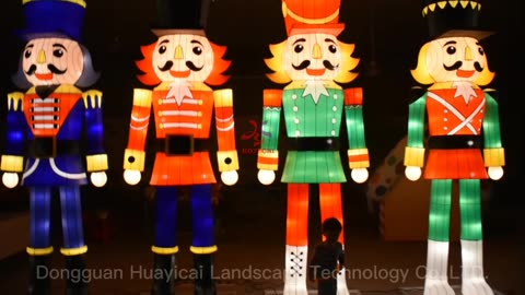 Nutcracker lantern light for outdoor display #Hoyechi