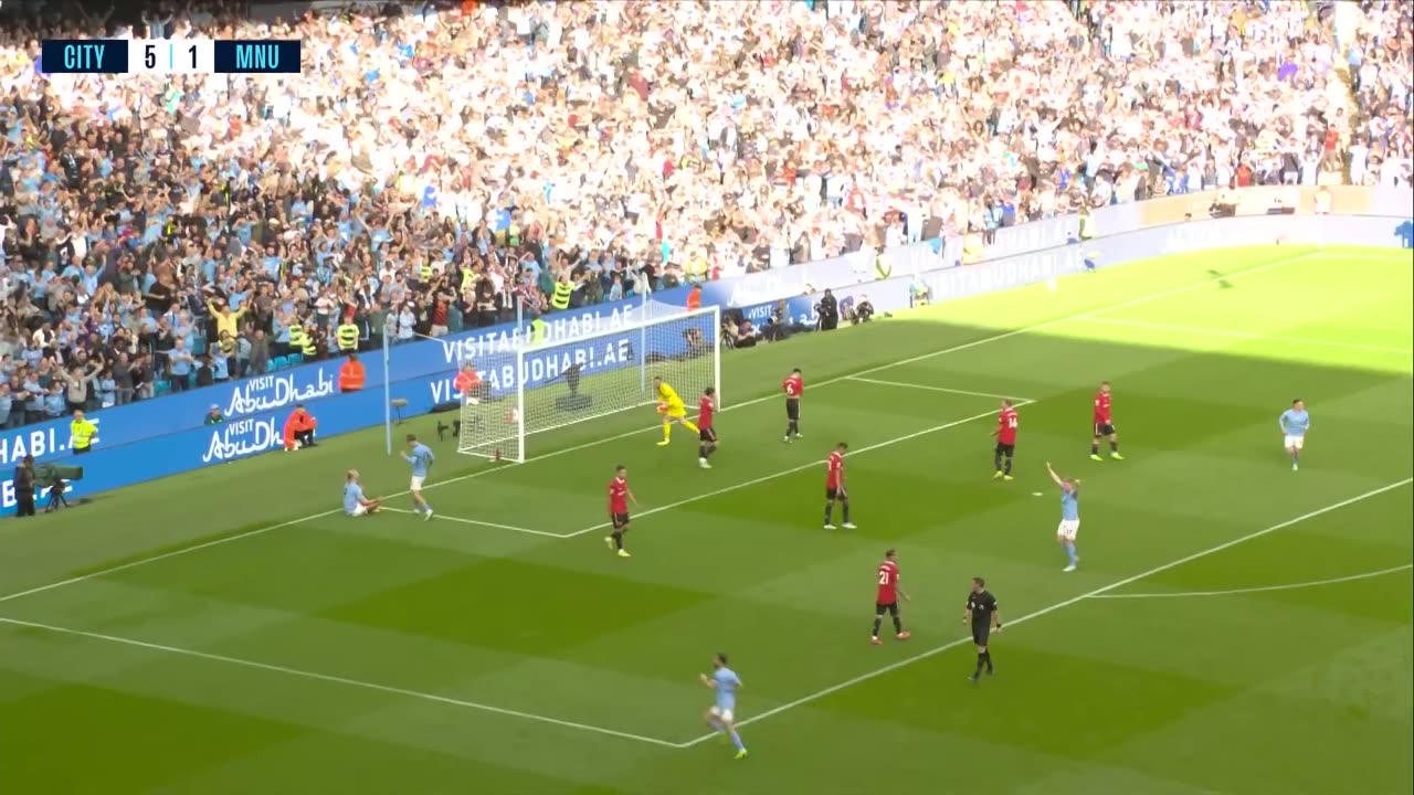 Extended Highlights Man City 6-3 Man United Haaland and Foden hattricks