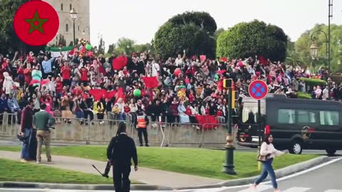 استقبال ملكي للمنتخب المغربي💥 عقب وصوله لأرض الوطن من طرف جلالة الملك محمد السادس نصره الله. 🇲🇦👍🌎