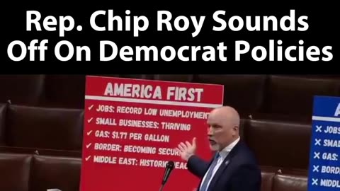 Chip Roy Dropping Truth Bombs!