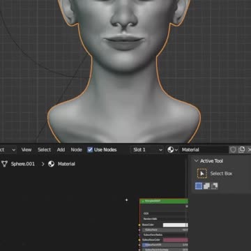 Blender waifu face painting.