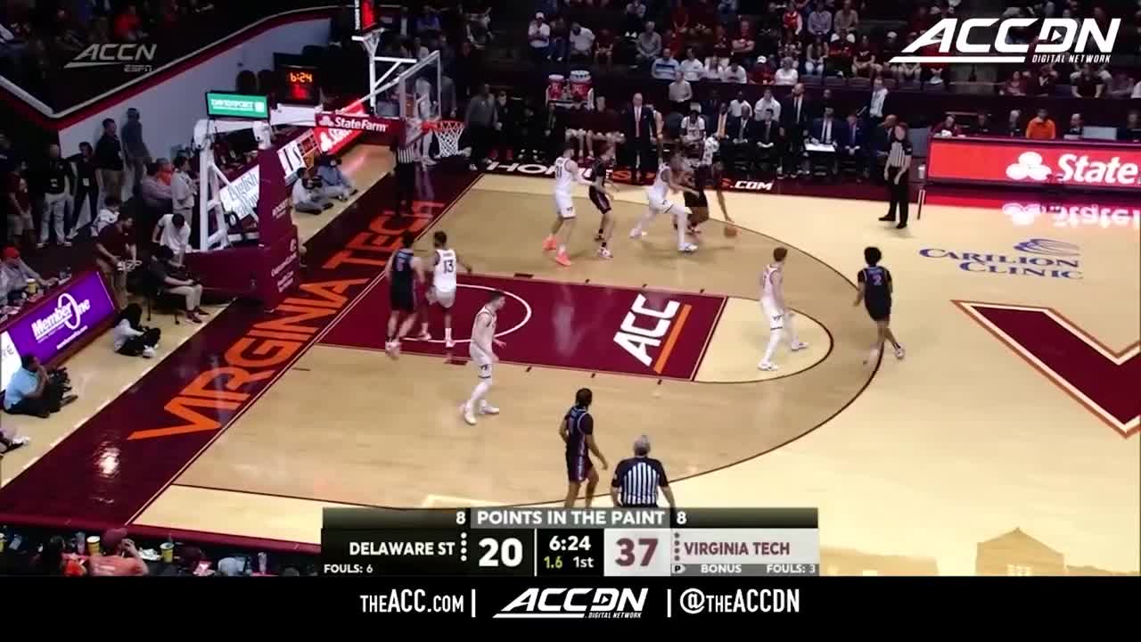 Delaware State vs Virginia Tech Men's Basketball Highlights (2022-23)