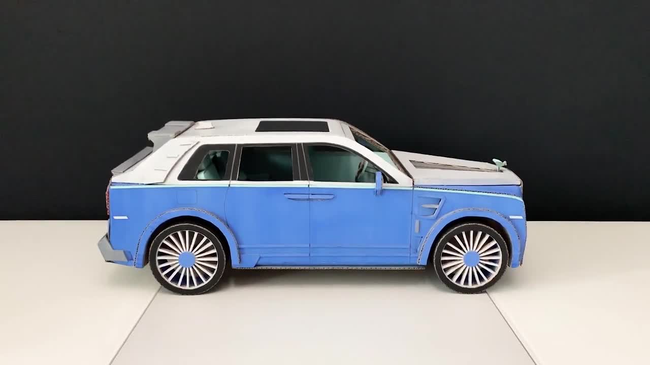 Rolls Royce Cullinan from cardboard / How to make car