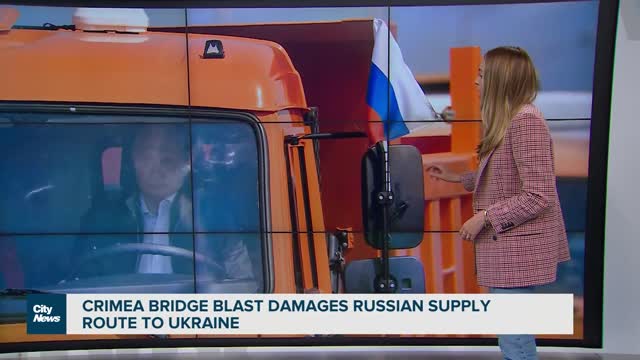 Crimea bridge blast damages Russian supply route to Ukraine