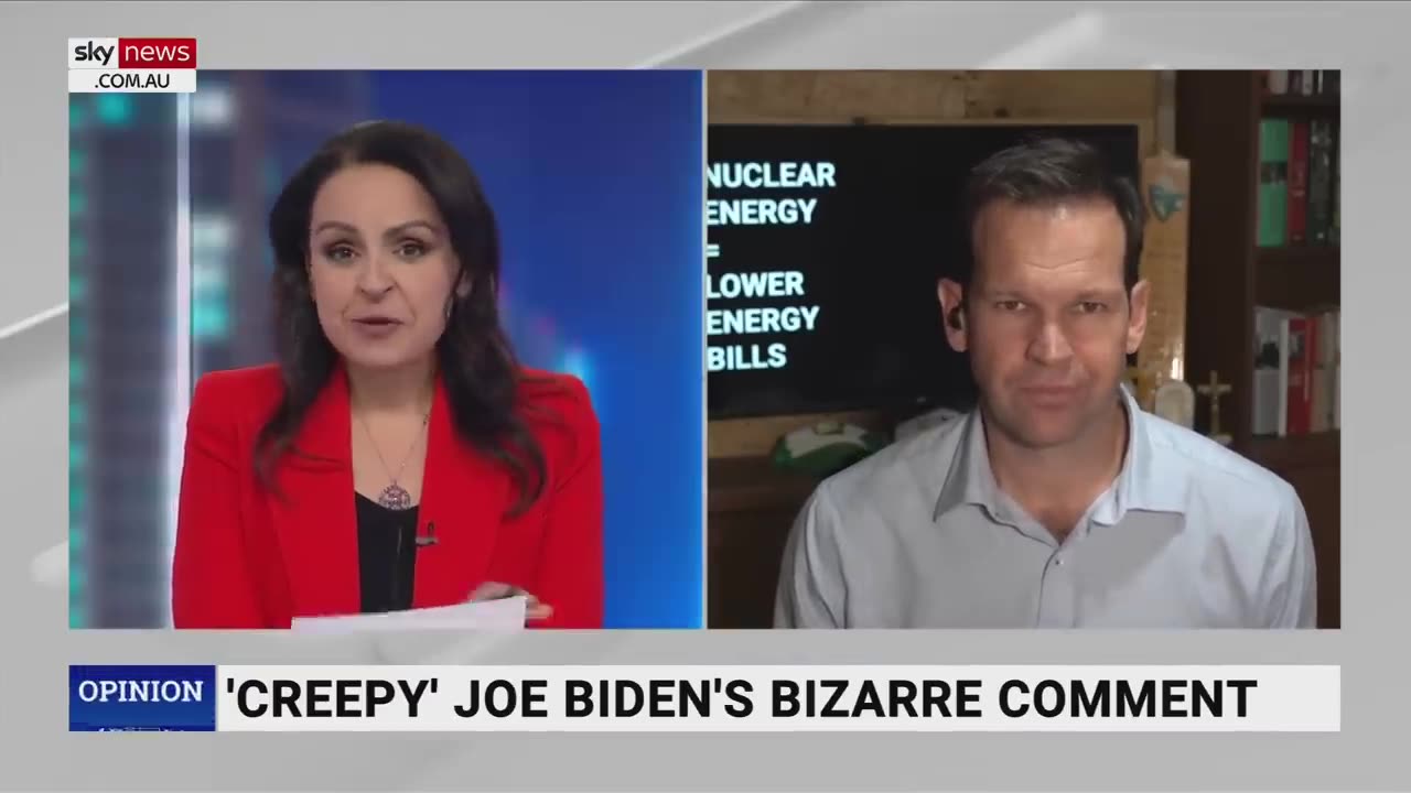 Australian Senator reacts to creepy Biden video