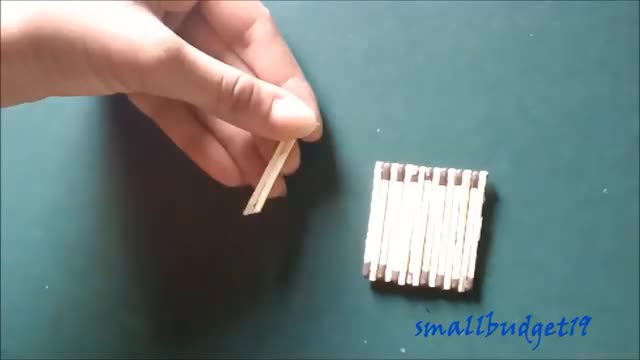 MATCH STICK CHAIR AND TABLE