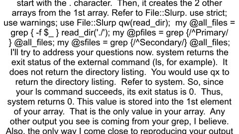 How can I create an array of directory contents