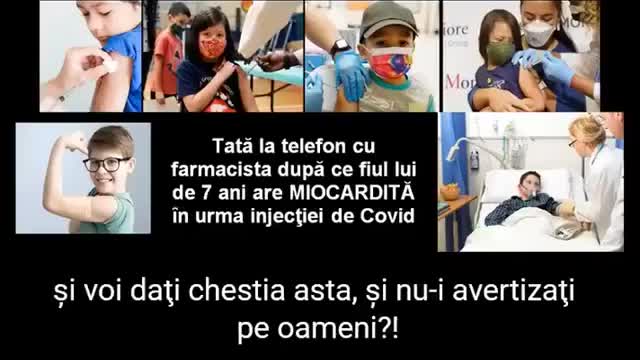 Dialog farmacista - tata disperat dupa ce fiul de 7 ani a facut miocardita dupa vaccin