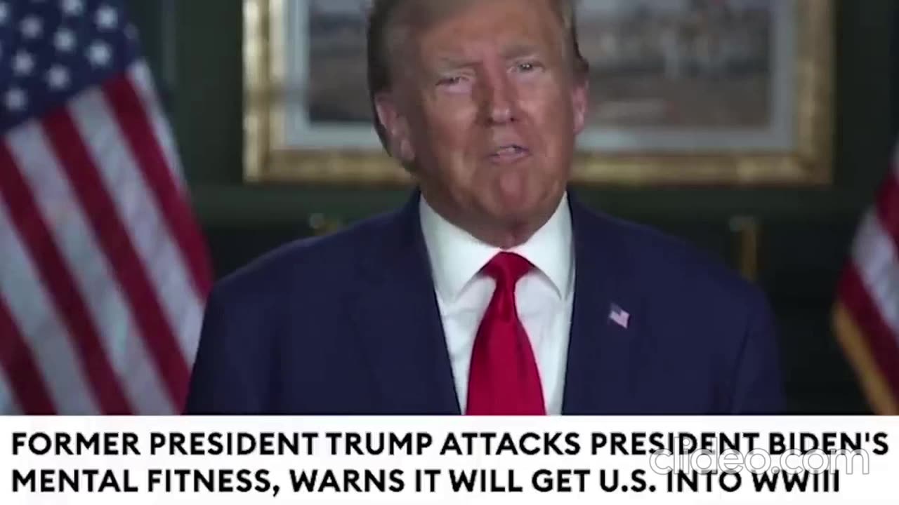 BREAKING NEWS_Trump Claims That Biden Will Lead U.S. Into World War III, Is 'Mental Catastrophe'