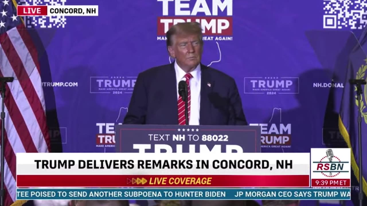 Elise Joins President Trump on Stage in Concord, NH 01.19.2024