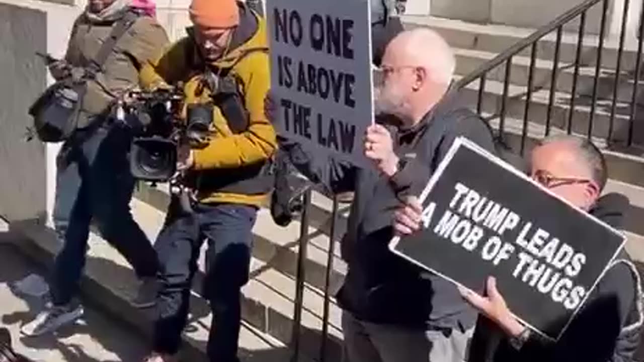 8 million people live in New York City and exactly TWO of them came out to protest against Trump