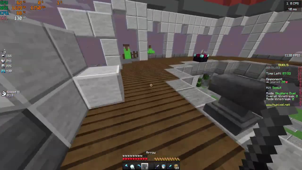 Asmr SkyWars in mc!!!!