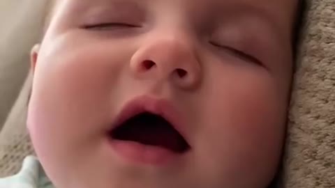 Cute Babies dreaming while sleeping 😍