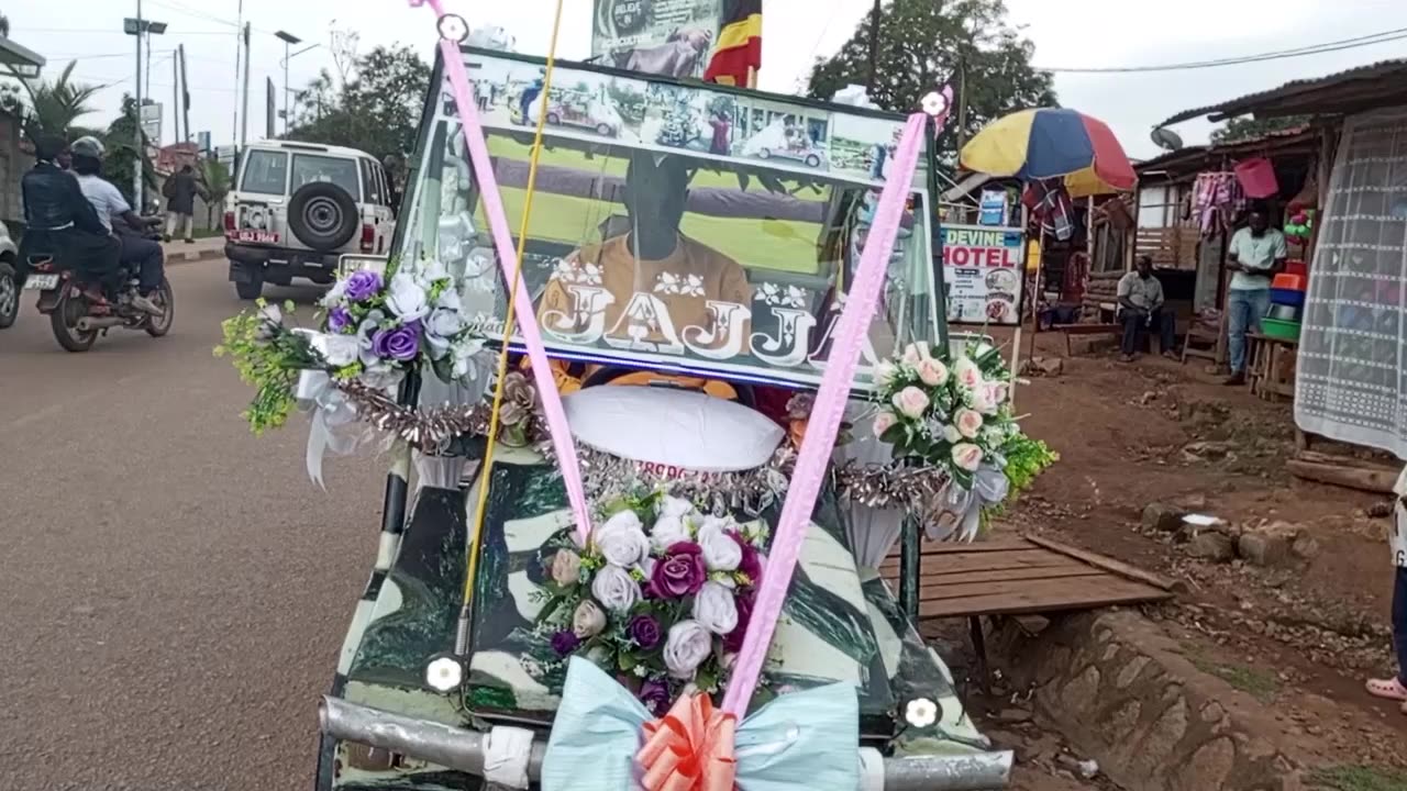 Check out Uganda's unique celebration vehicle! Meet the inventor!