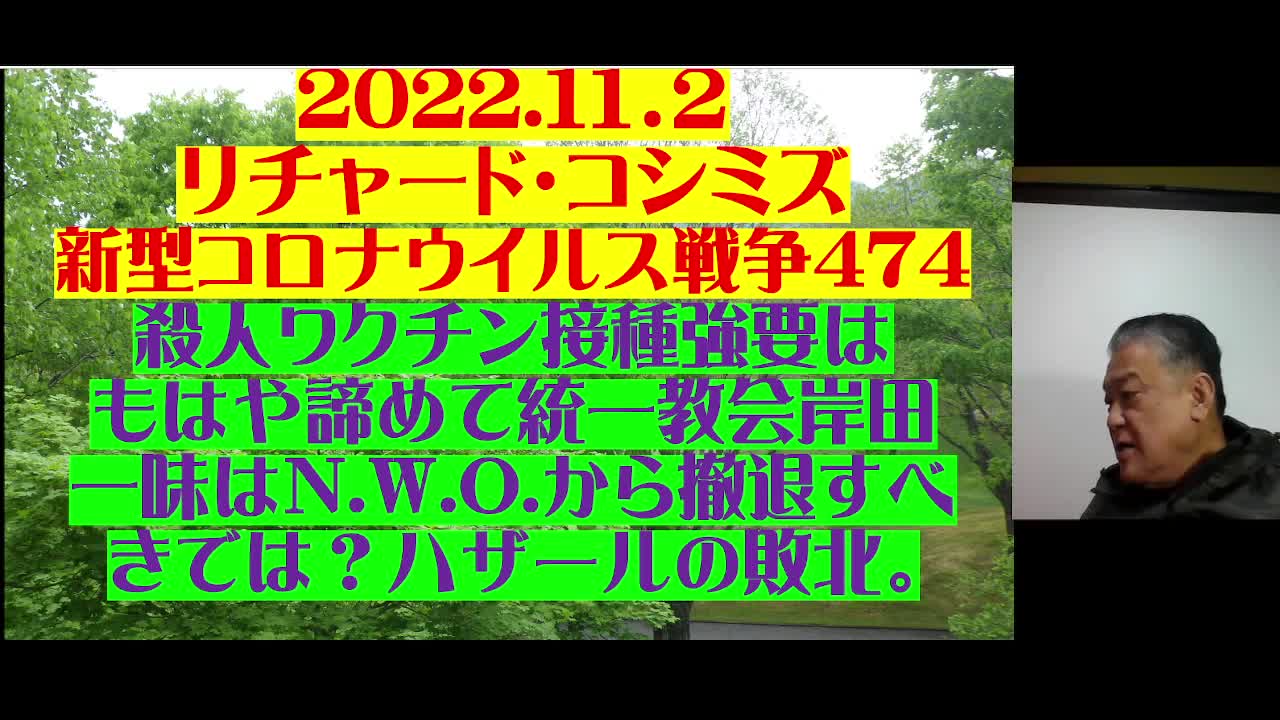 2022.１１．２ リチャード・コシミズ 新型コロナウイルス戦争474