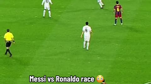 Messi vs Ronaldo race 😤 #ChampionsLeague #Messi #Ronaldo