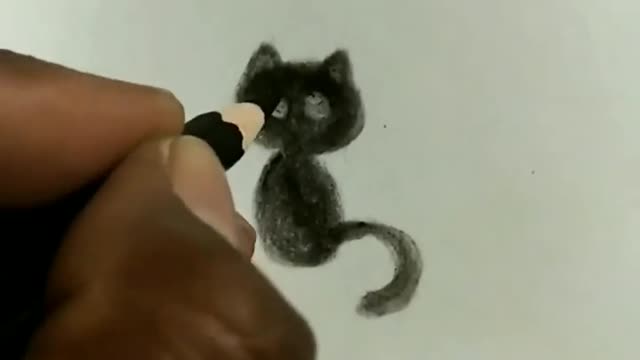 How to draw little kitty 😼