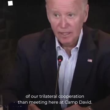 US President Joe Biden welcomed the leaders of #southKorea and #Japan