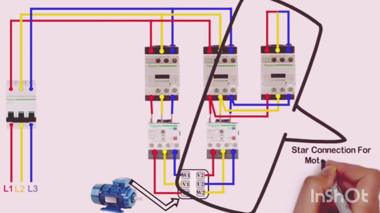 Star delta complete connection and wiring