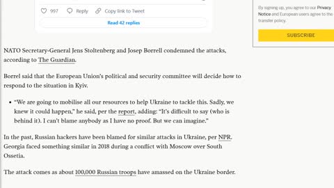 Ukrainian Govt Computers Suffer Massive Cyber Hack in 24 Hours