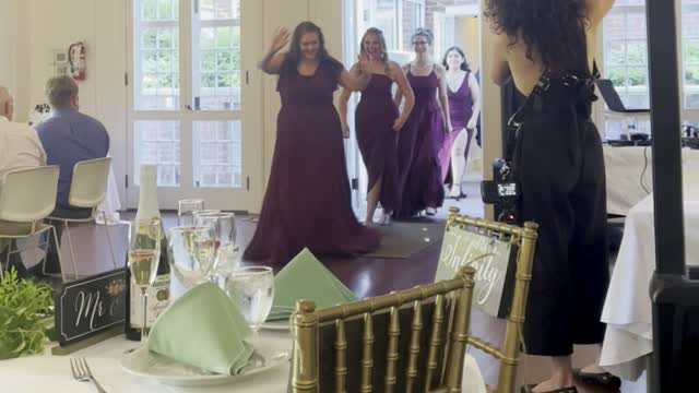 Wedding Party Reception Entrance