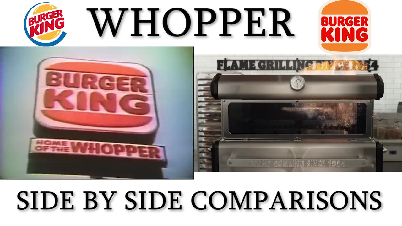 Whopper Whopper Burger King AD Side By Side