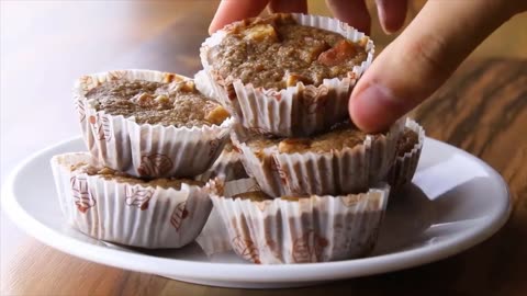 Healthy Chocolate Chip & Apple Banana Oatmeal Muffins (2 Ways)