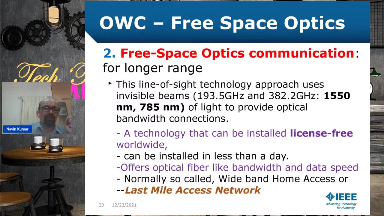 IEEE Virtual Speaker Bureau Program: “Visible Light Communication and LiFi”" (2021)