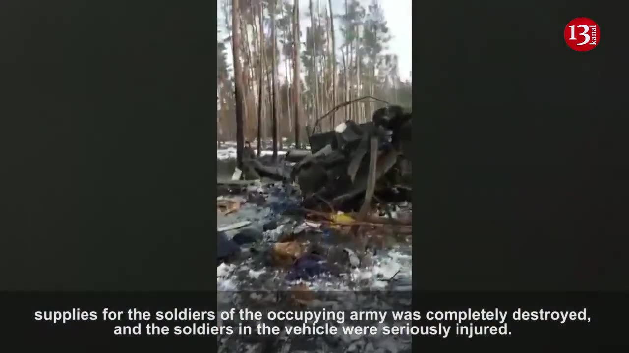 Russian Kamaz carrying food fell into a mine - "We have seriously wounded" - the invaders complain