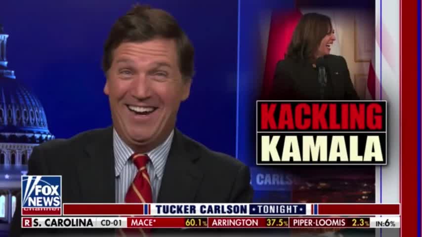 HILARIOUS: Tucker Will Make You Laugh As He Jokingly Gives Kamala Harris An Endorsement