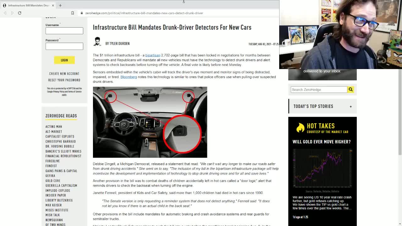 Infrastructure Bill Puts Cameras Inside New Cars & Sets Up Tax By Mile